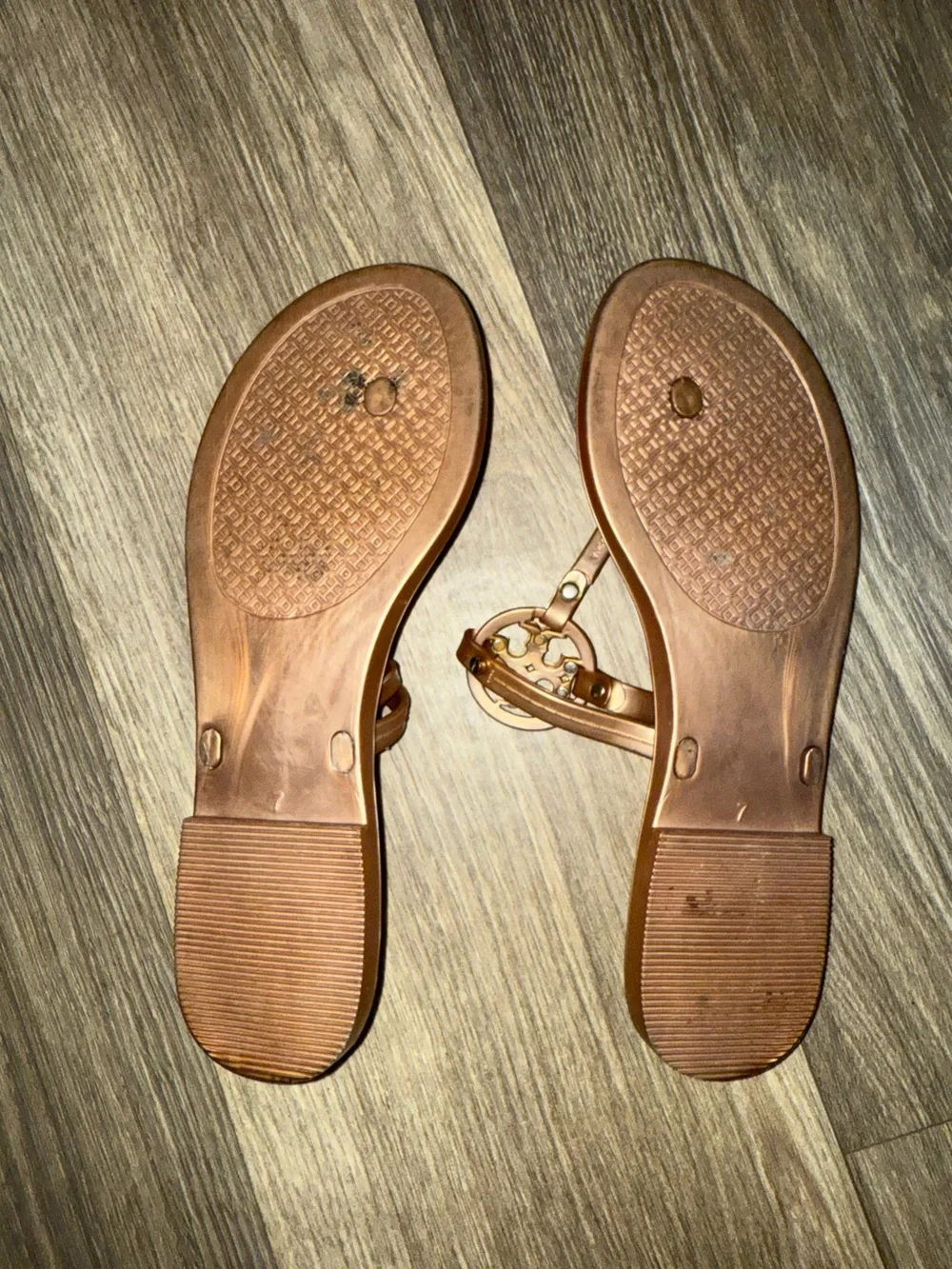 Tory Burch Mini Miller Rose Gold Sandals